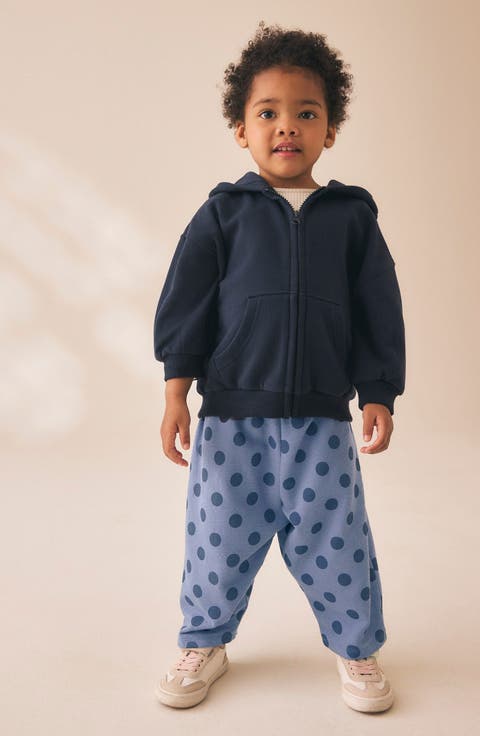 Kids' Polka Dot Barrel Leg Cotton Pants