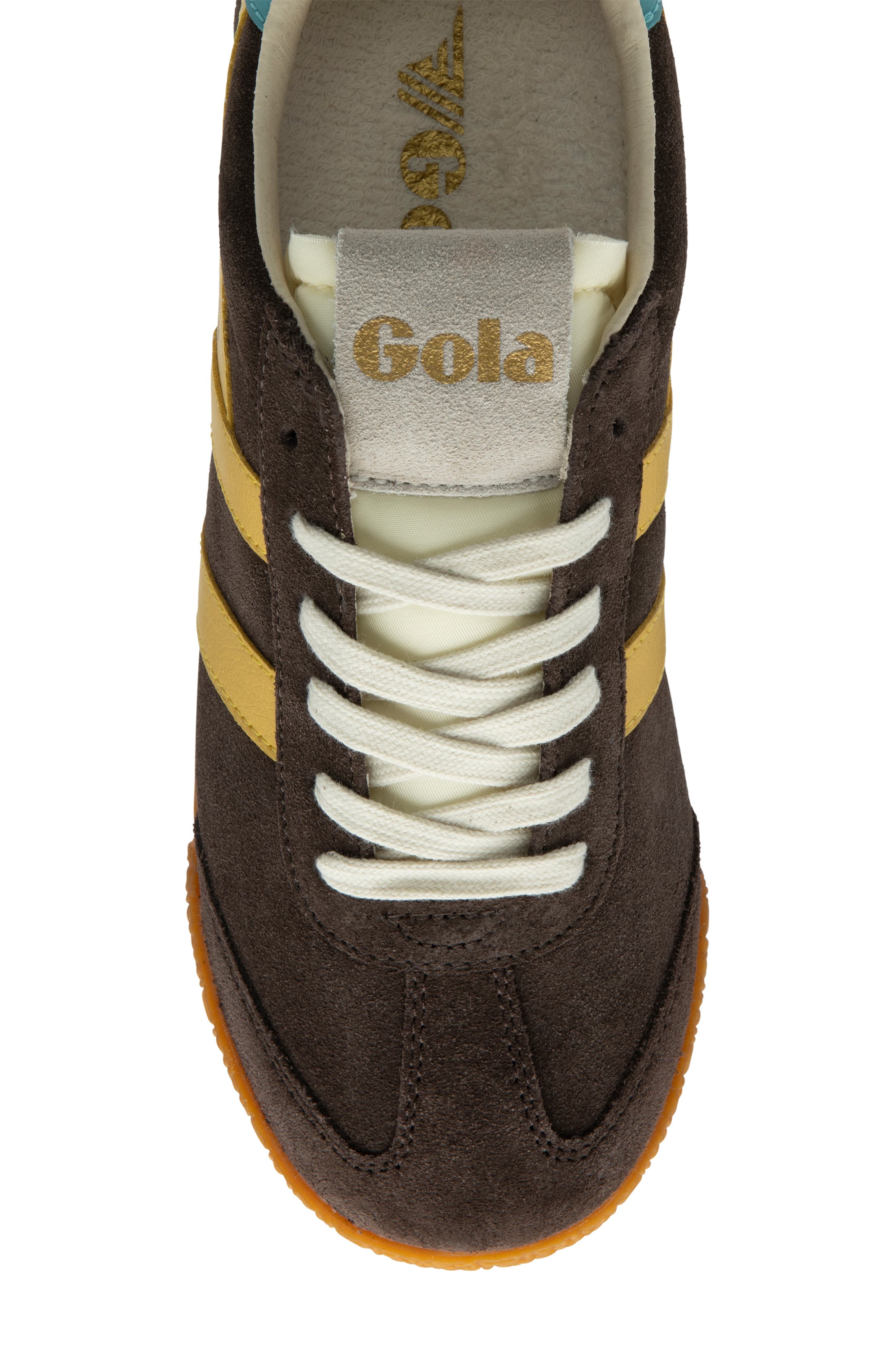 Gola Elan Sneaker, Alternate, color, Mocha/ Pollen/ Ocean