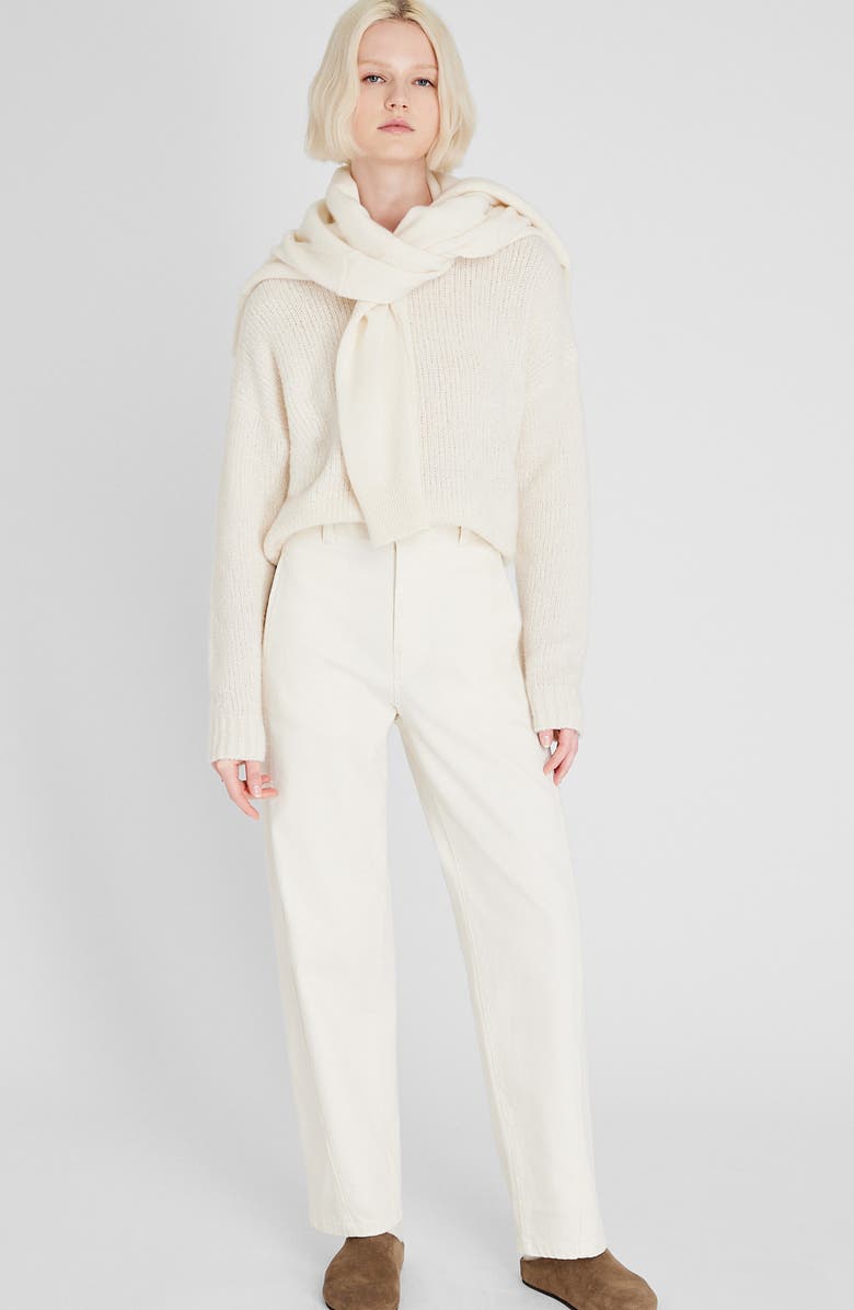 Club Monaco Relaxed Fit Cashmere Bouclé Sweater, Alternate, color, 