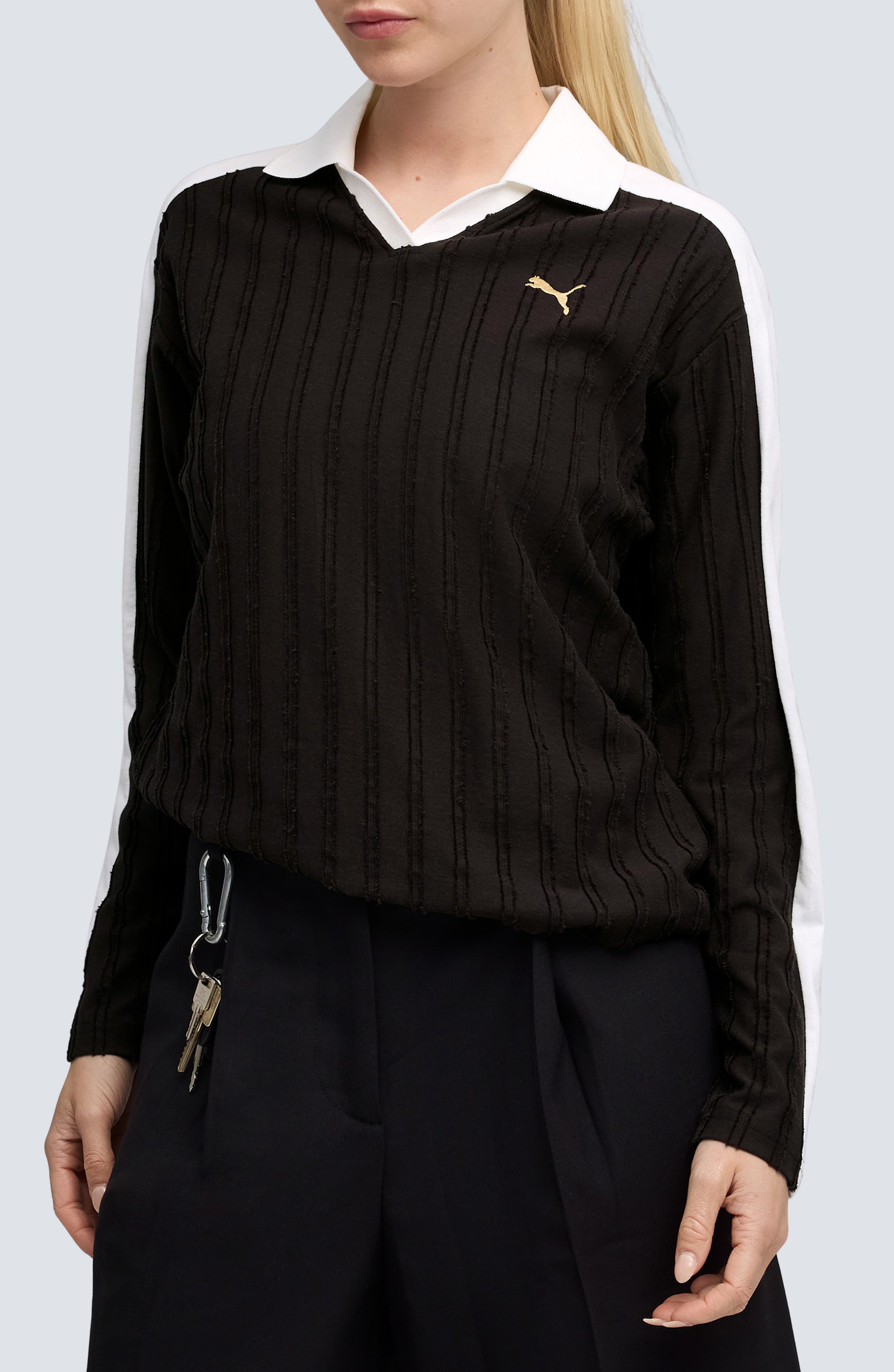 T7 Relaxed Long Sleeve Polo
