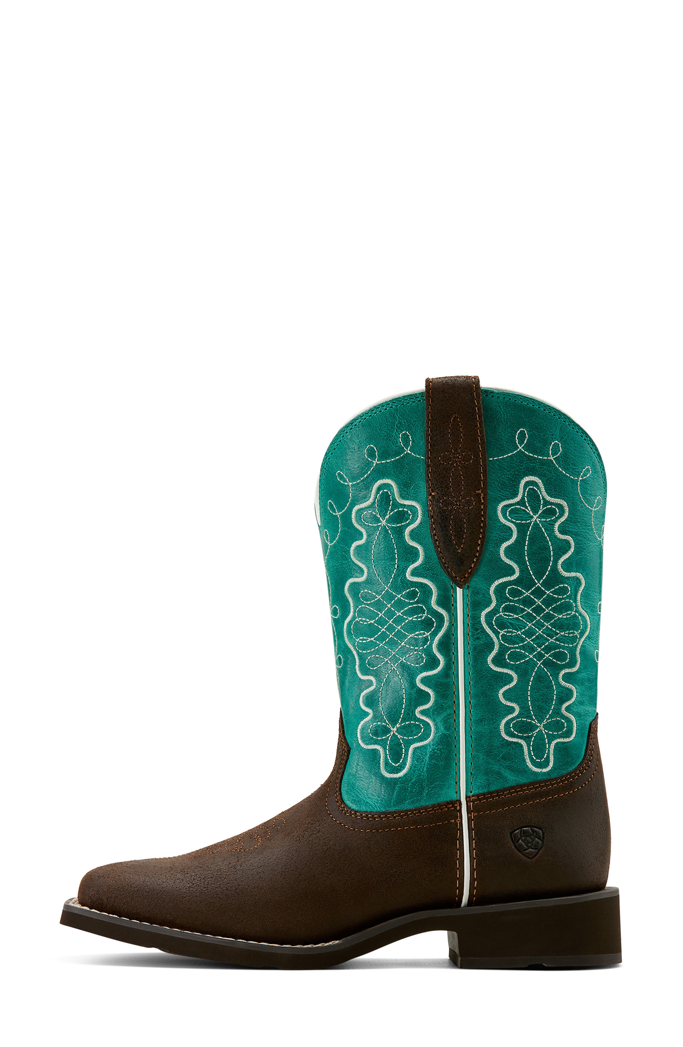 Ariat Callie Distressed Western Boot, Alternate, color, Brown