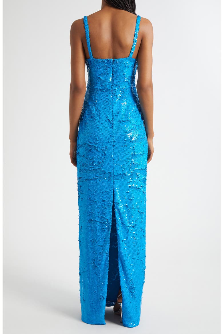 Karma Sequin Column Dress, Alternate, color, DRESDEN BLUE SEQUIN