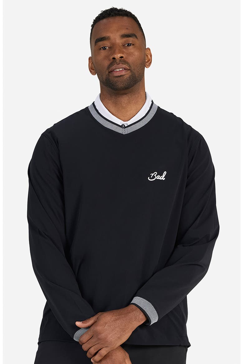 Kinetic Wind Resistant Pullover, Alternate, color, BLACK