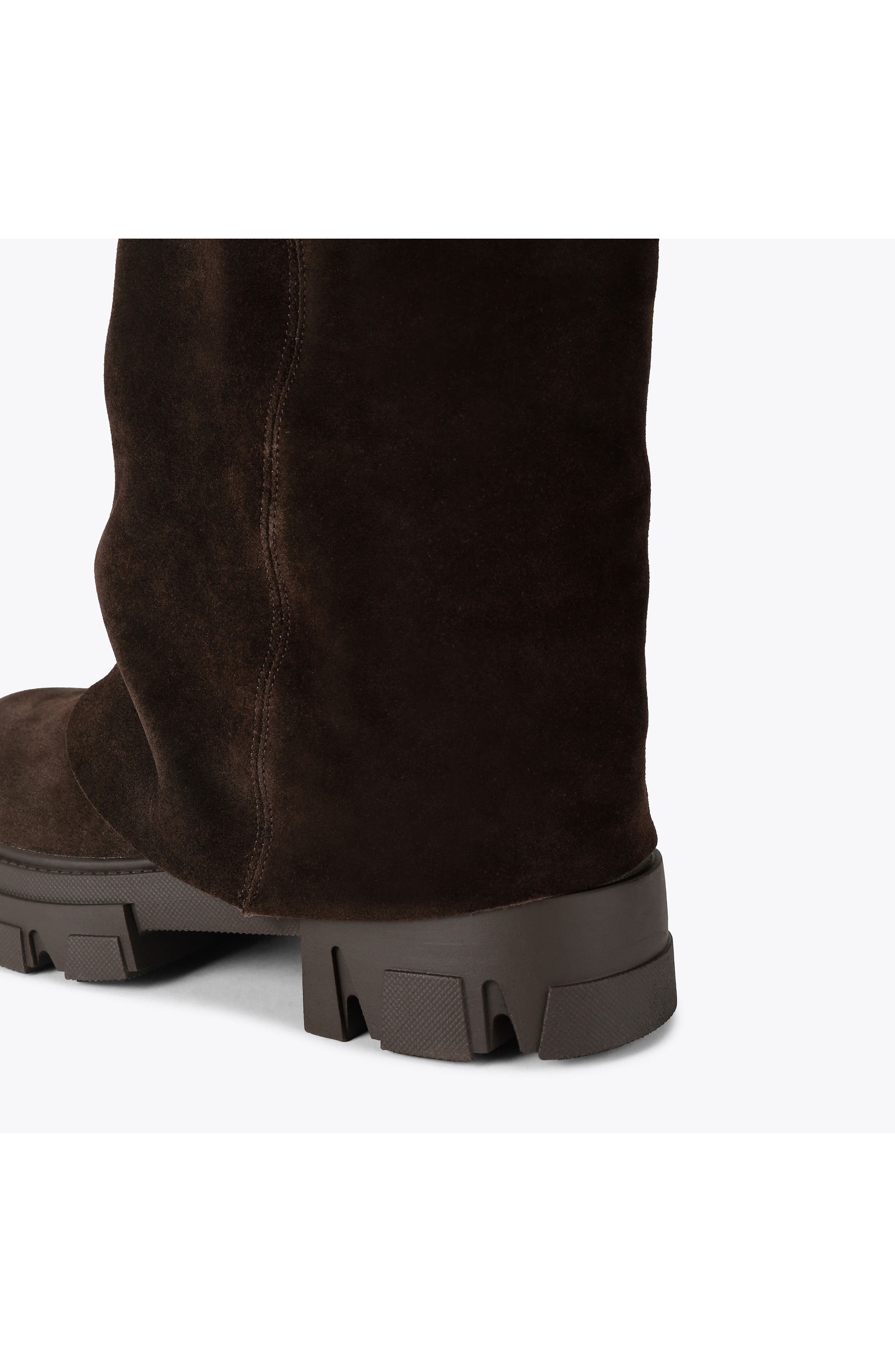 Stomp Leather Foldover Boot, Alternate, color, BROWN