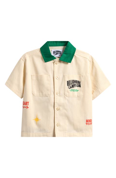 Kids' Buzzard Short Sleeve Button-Up Shirt (Little Kid & Big Kid)