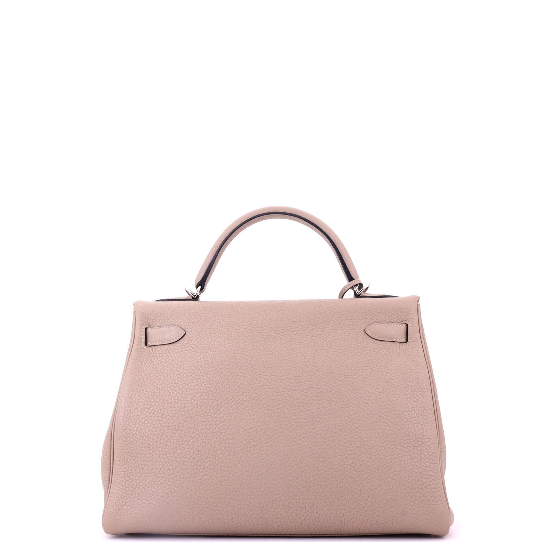 Pre-Owned Hermes Kelly Handbag Grey Togo with Palladium Hardware 32, Alternate, color, Gris Tourterelle