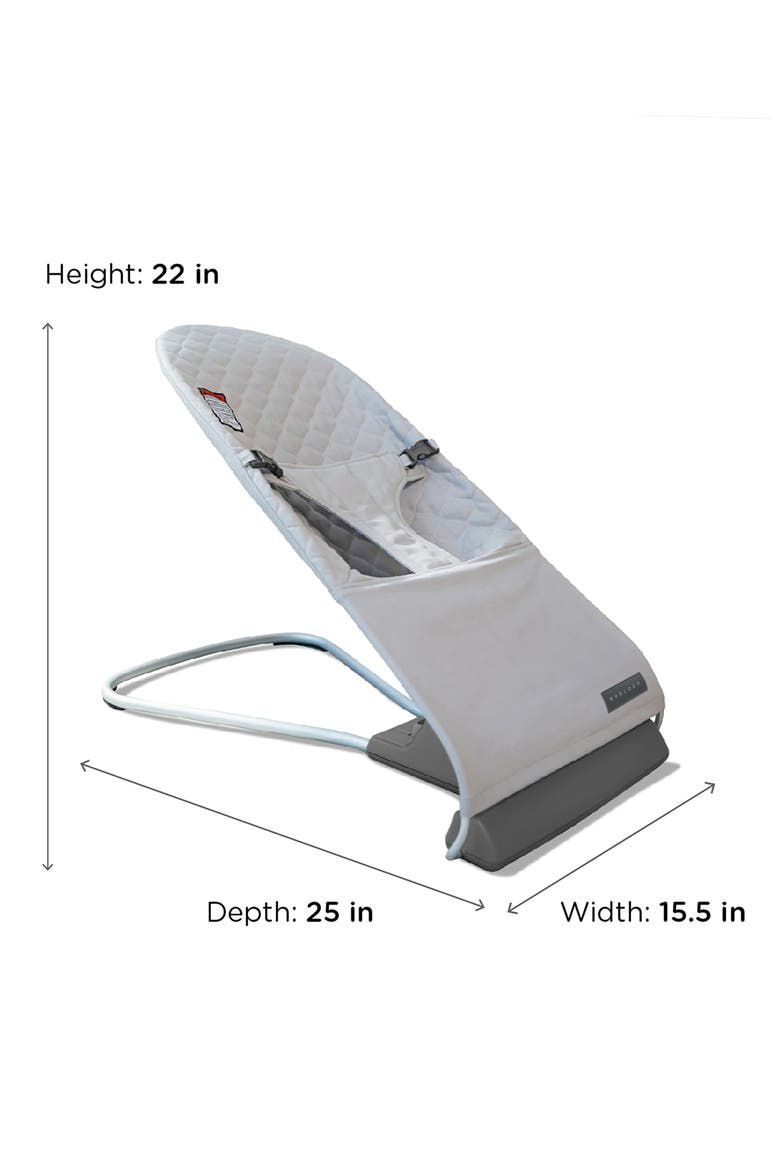 Organic Bouncer Chair, Alternate, color, MIST GREY