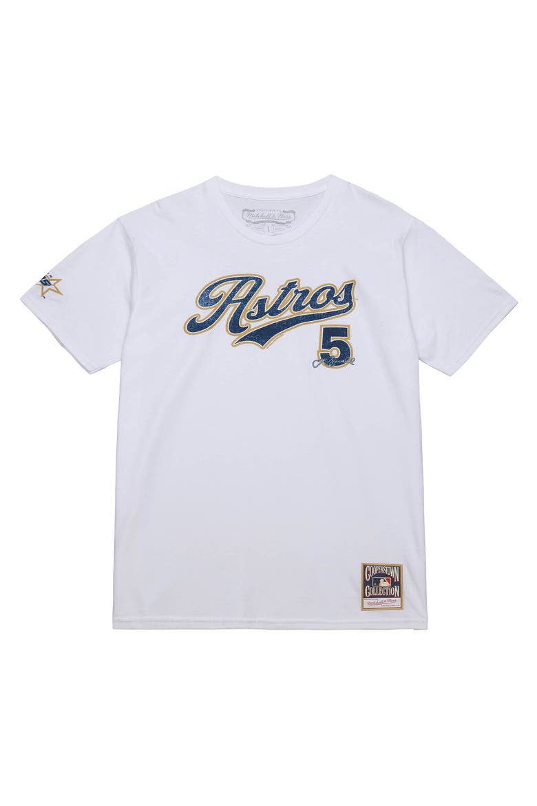 Men's Mitchell & Ness Jeff Bagwell White Houston Astros Cooperstown Collection Player T-Shirt, Alternate, color, White