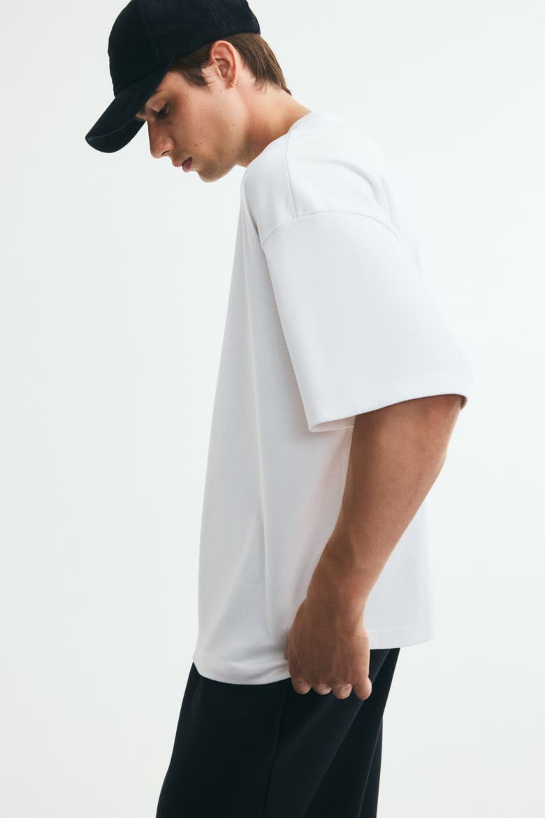 Oversized Interlock T-Shirt, Alternate, color, White