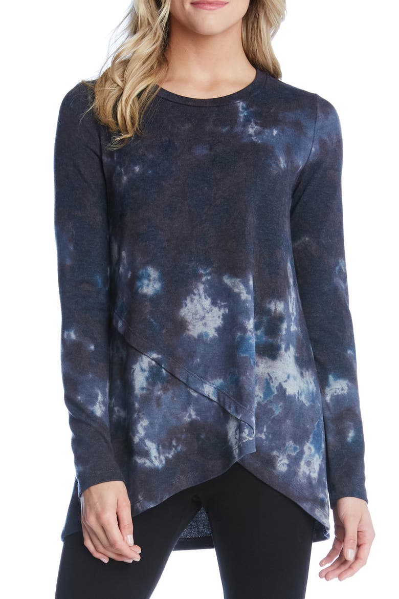 Tie Dye Crossover Sweater, Main, color, TYE DYE