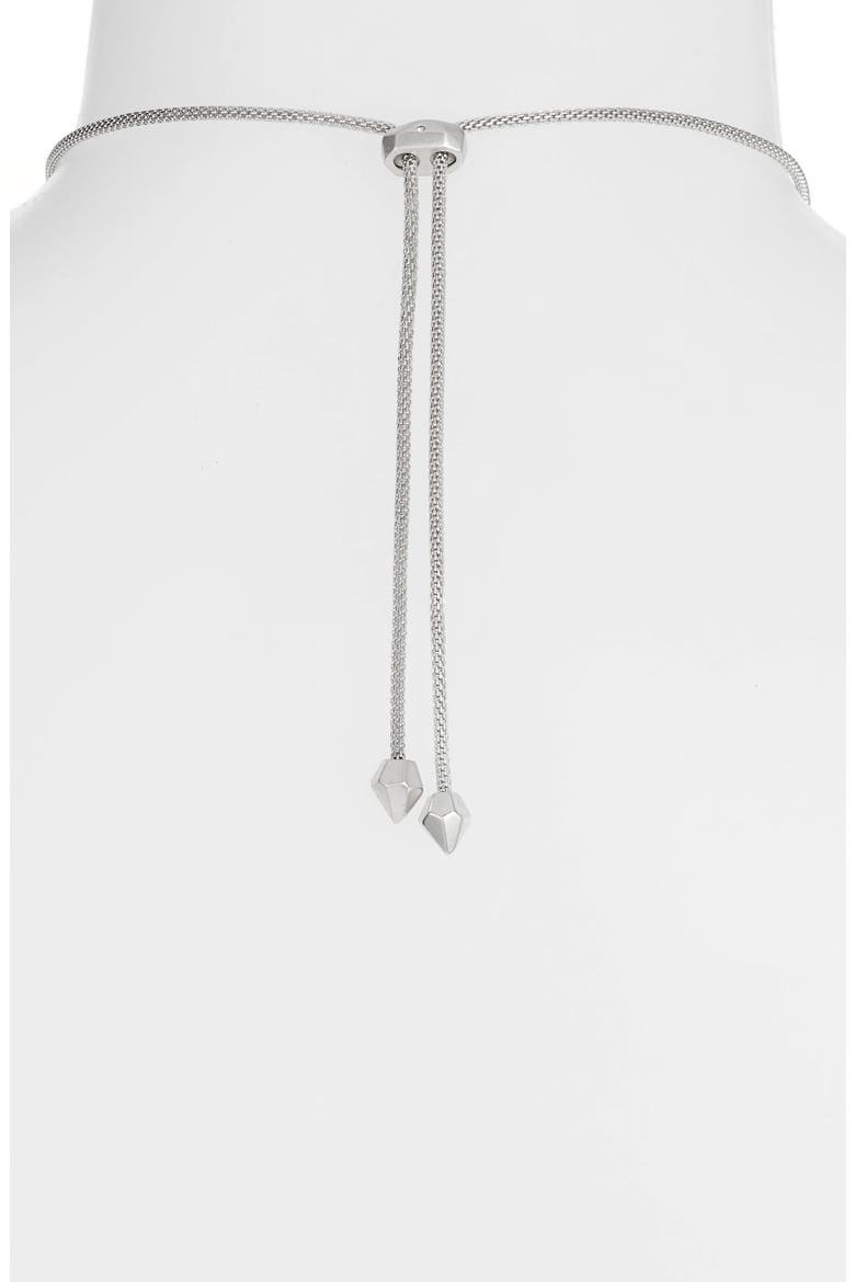 Long Pendant Slider Necklace, Alternate, color, RHODIUM/ GRAY MIX