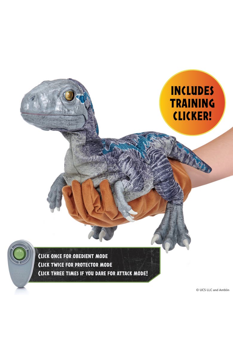 Wow Stuff! Jurassic World Blue Training Edition Puppetronic by RealFX, Ages 8+, Alternate, color, Multicolored
