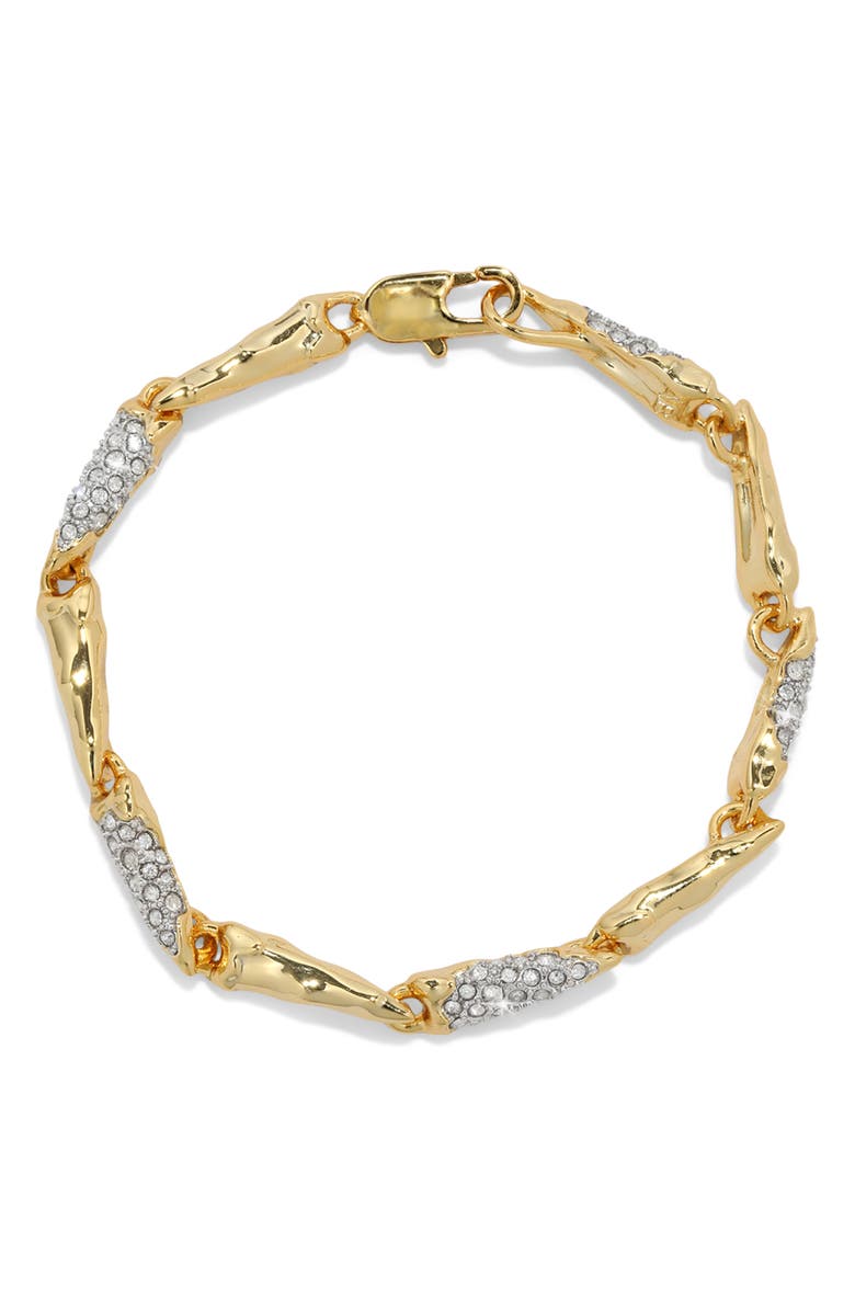 Alexis Bittar Solanales Crystal Spear Bracelet, Main, color, Gold/ Crystals