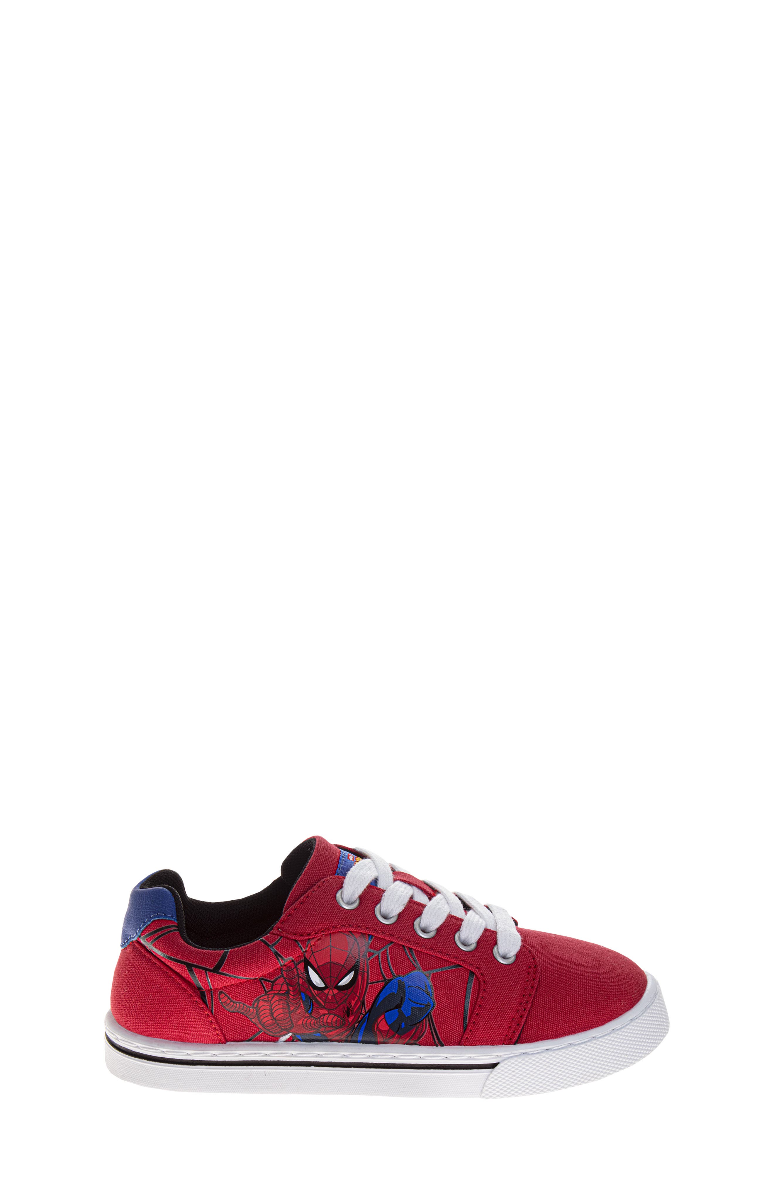 JOSMO Kids' Marvel Spider-Man Low Top Canvas Sneaker, Alternate, color, Red