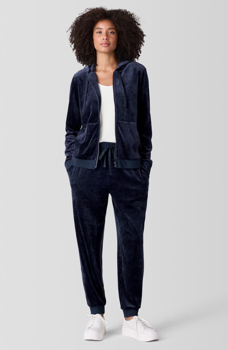 Eileen Fisher Velour Ankle Joggers, Alternate, color,