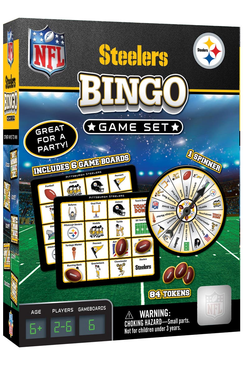 Pittsburgh Steelers NFL Bingo Game, Main, color, Multicolor