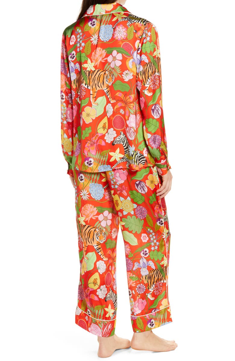 Karen Mabon Tiger Bouquet Pajamas, Alternate, color,