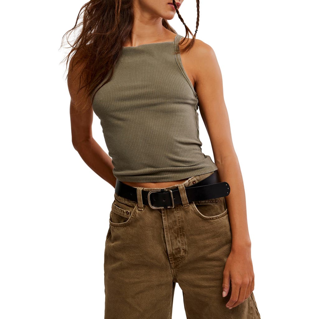 Shop Free People Mia Rib Tank In Caiman