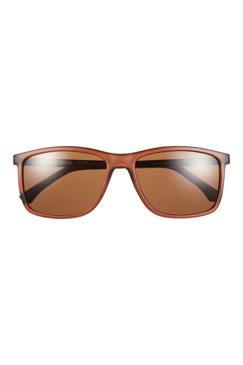 Rectangular Sunglasses, Main, color, MATTE BROWN