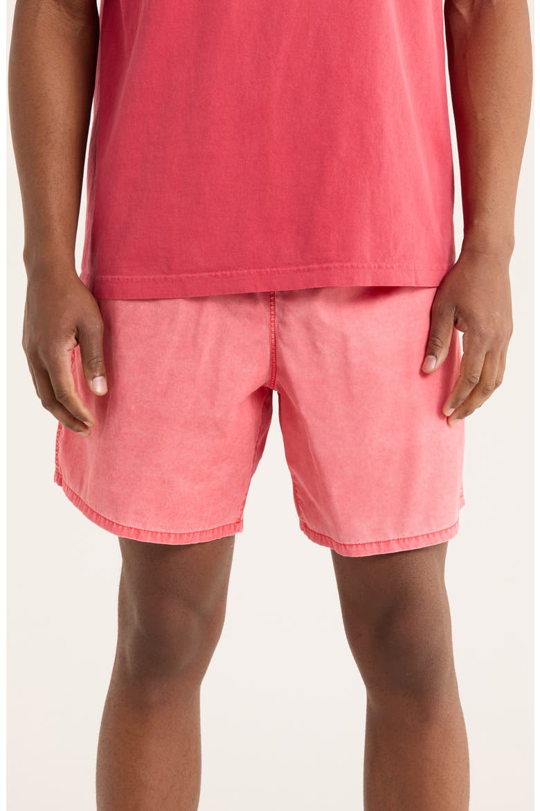 Easy Pigment Nylon Shorts, Main, color, PIGMENT SALSA