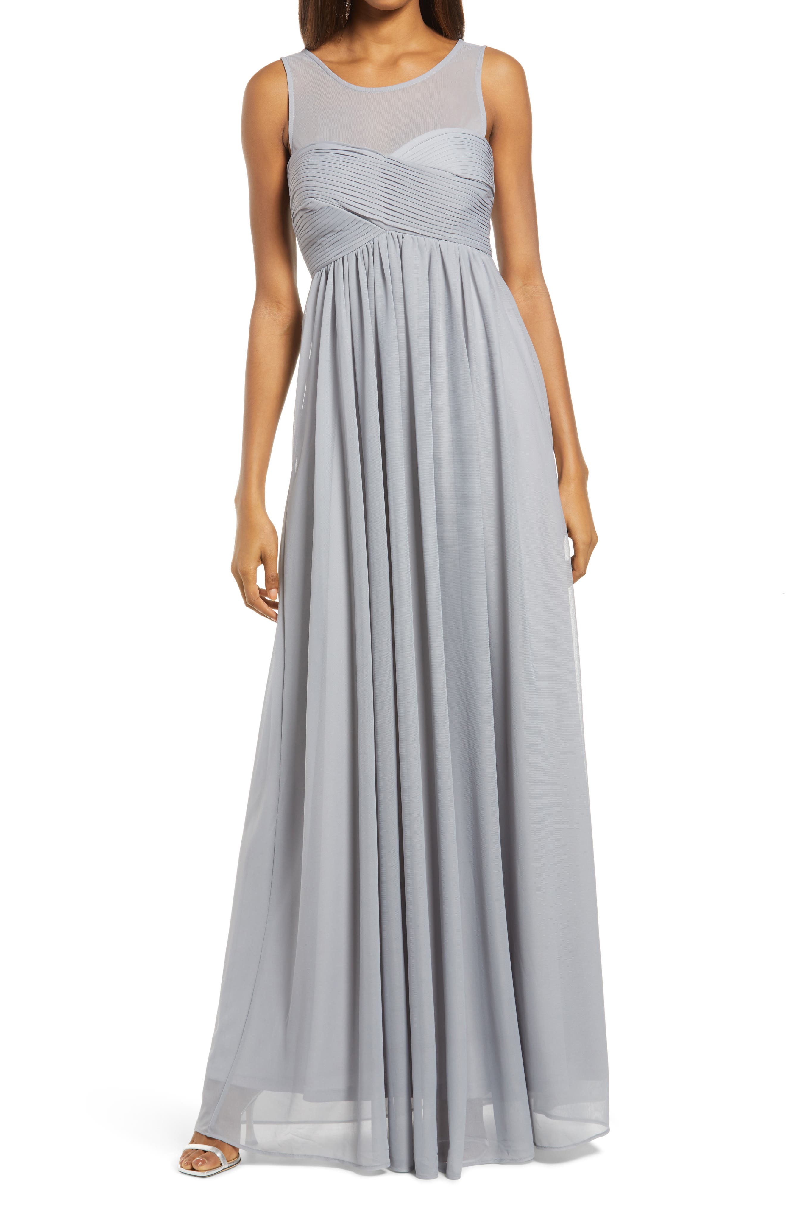 mother of the bride dresses birdy grey Ryan Sleeveless Empire Waist Gown (Women) Floral bridesmaid dresses