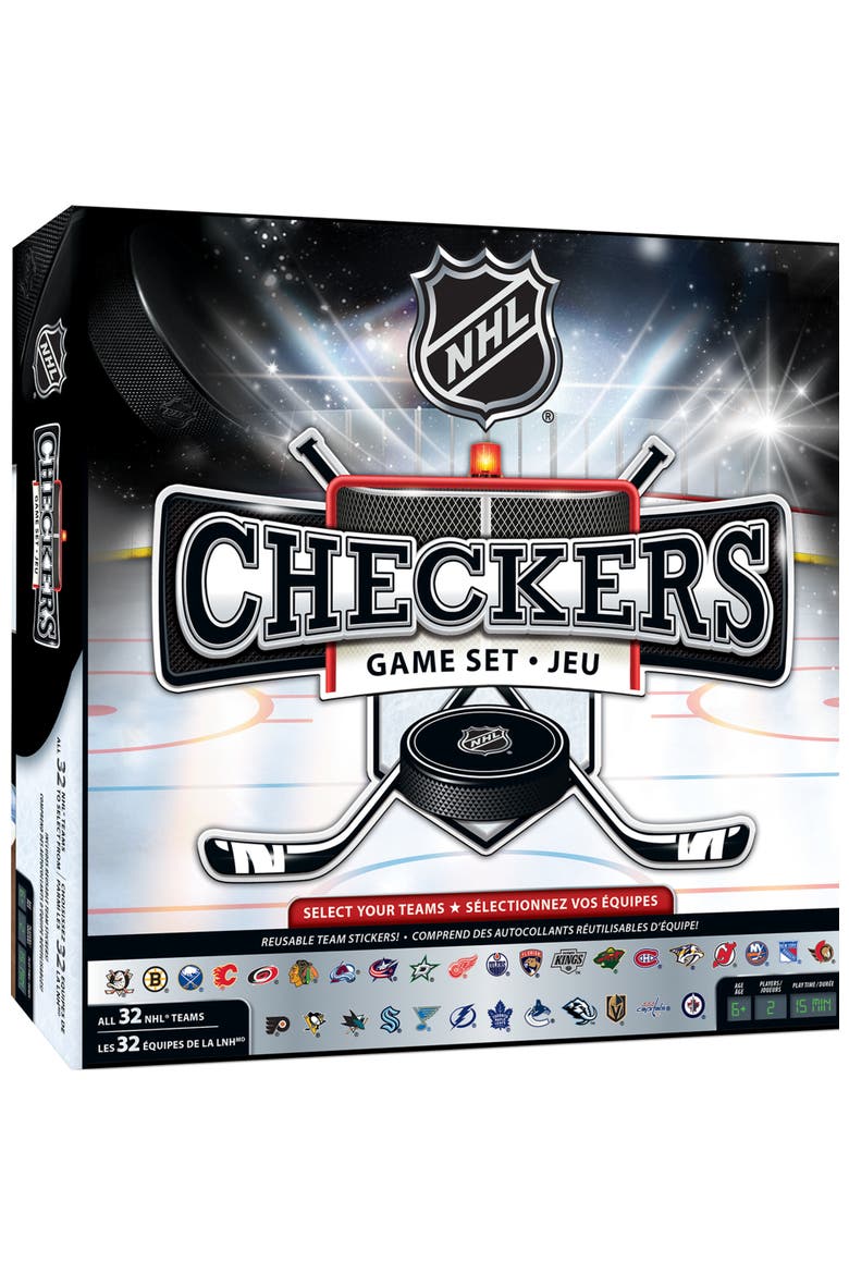 NHL - League Checkers Board Game, Main, color, Multicolor