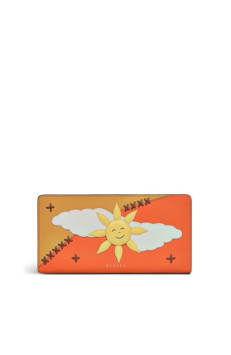 Radley Coin Street - Summer Sun Large Bifold Wallet, Main, color, Orange Peel