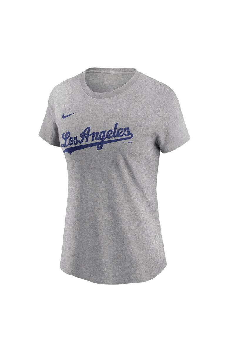 Nike Women's Nike Shohei Ohtani Heather Gray Los Angeles Dodgers Fuse Name & Number T-Shirt, Alternate, color, Heather Gray