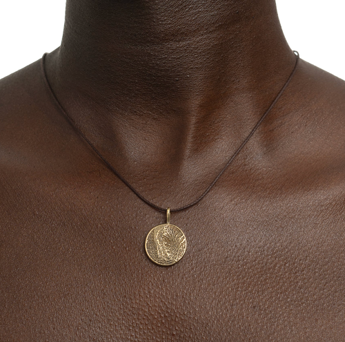 Kapoeta By Ambica Elephant Eye Necklace Carved