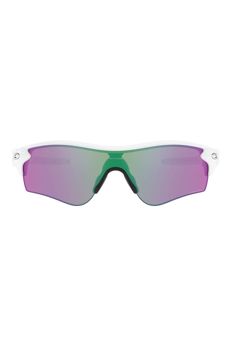 38mm RadarLock® Path® Wrap Sunglasses, Main, color, POLISHED WHITE/ PRIZM SAPPHIRE