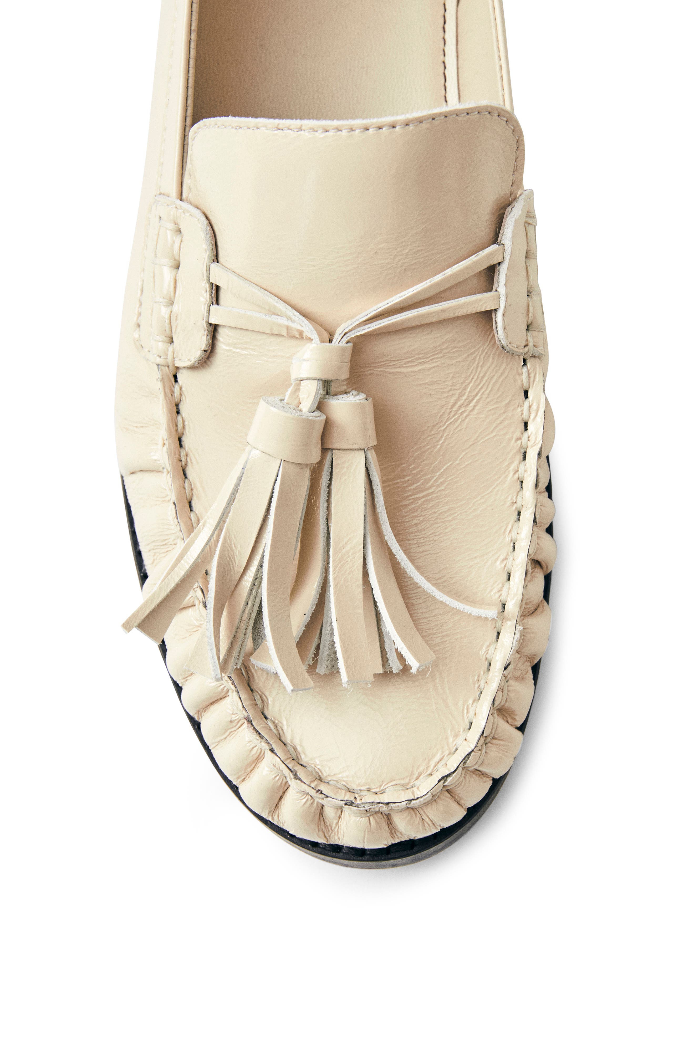 ALOHAS Marietta Tassel Loafer, Alternate, color, Cream