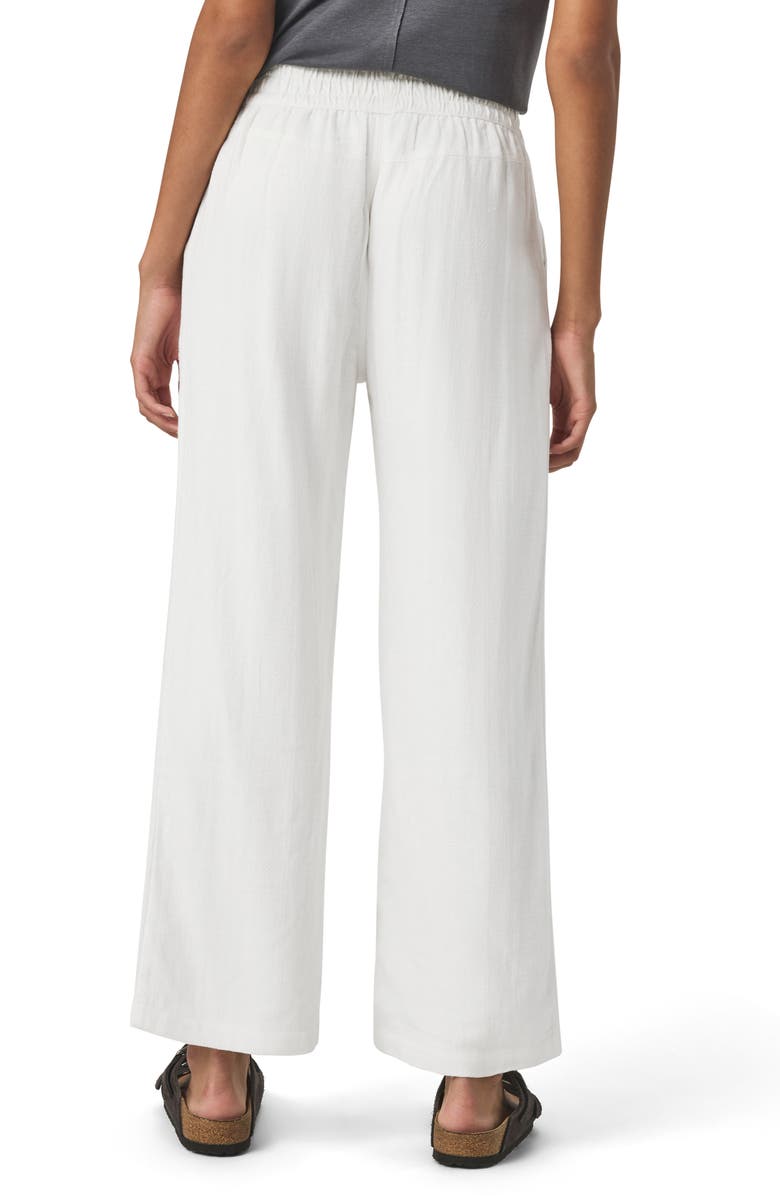 Splendid Layla Wide Leg Linen Blend Pants, Alternate, color, White