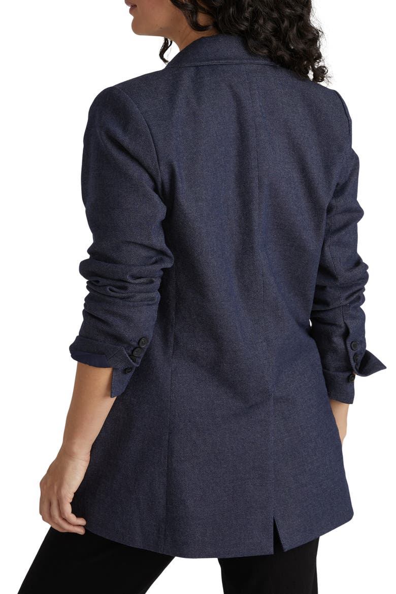 Denim Blazer, Alternate, color, INDIGO
