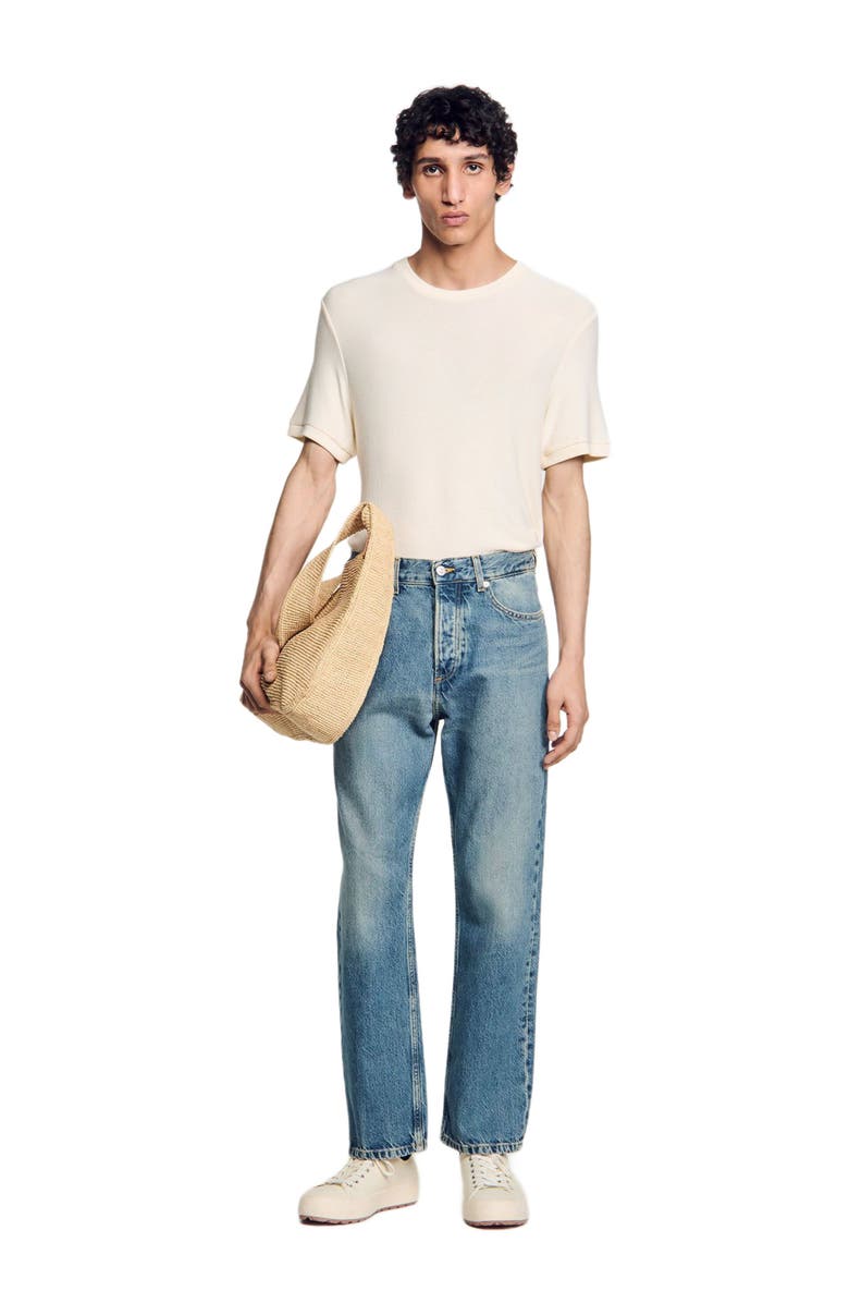 SANDRO Loose-fit jeans, Alternate, color, Blue Vintage - Denim