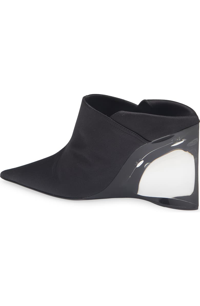 Alaïa Acrylic Wedge Mule, Alternate, color, Noir