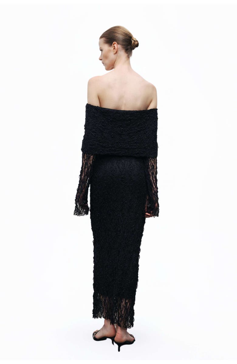 Nocturne Off-The Shoulder Lace Maxi Dress, Alternate, color, 