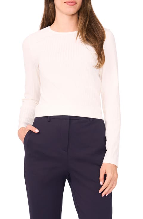 Fitted Raglan Sleeve Knit Top