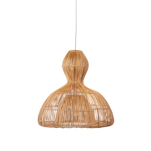 The Artisan & Company Aura Rattan Ceiling Pendant Light In Natural
