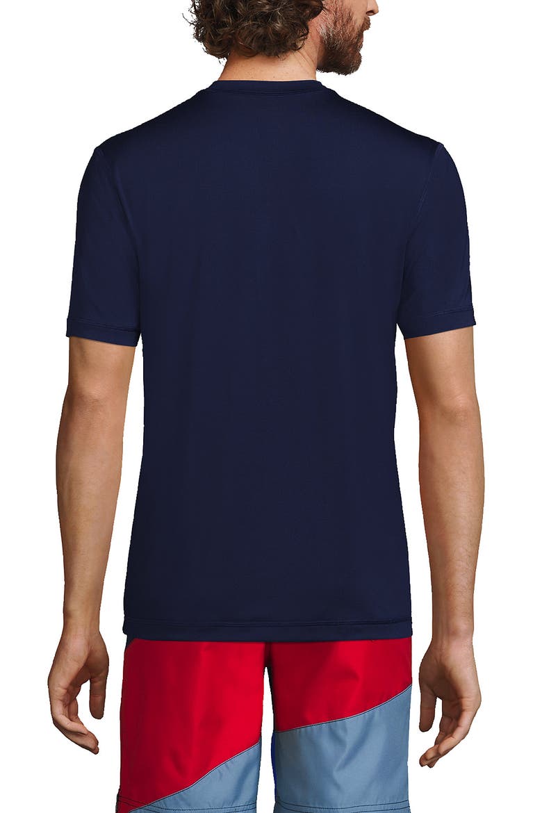 Short Sleeve Swim Tee Rash Guard, Alternate, color, Deep Sea Navy