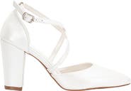 Forever & Always Shoes Sina Criss Cross High Block Heels