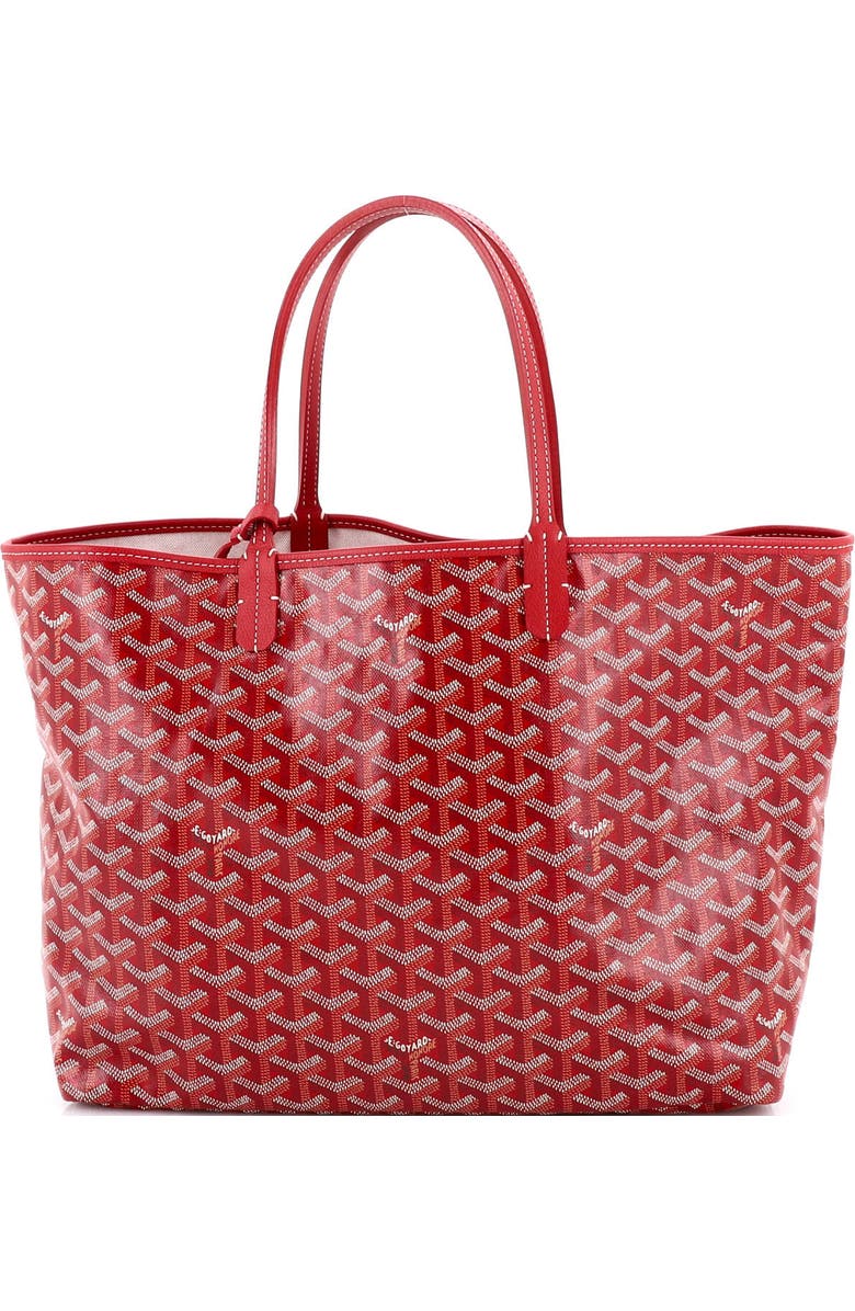 Pre-Owned Goyard Saint Louis Tote Coated Canvas PM, Main, color, Red