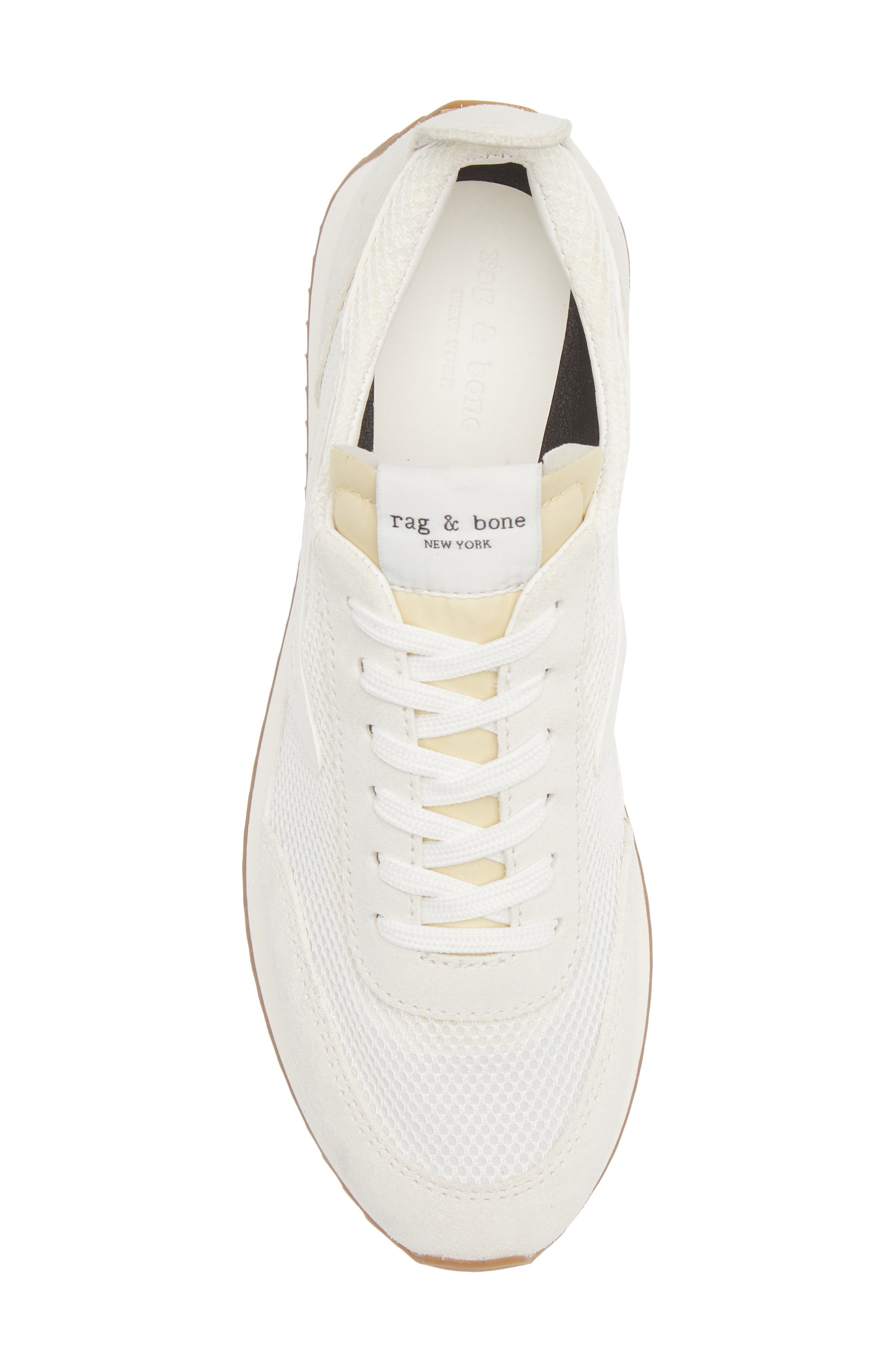 rag & bone Retro Runner Mesh Sneaker, Alternate, color, Offwht
