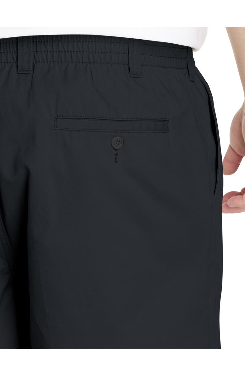 Harbor Bay by DXL Big & Tall Elastic-Waist Shorts, Alternate, color, Black