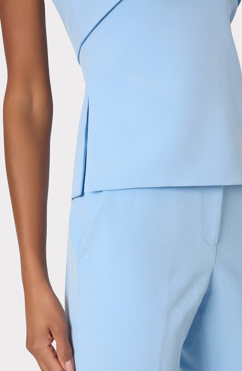 Milly Nicola High Waist Ankle Cady Pants, Alternate, color, Light Blue