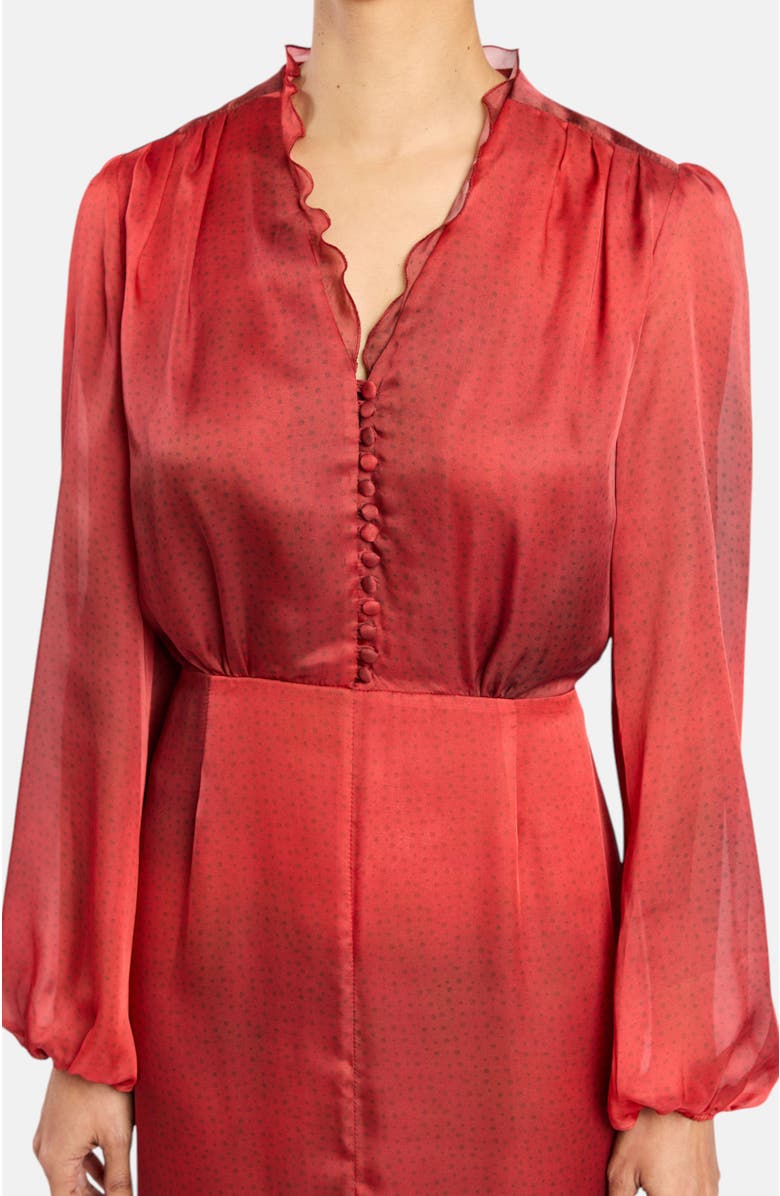 Santorelli Coco Midi Dress, Alternate, color, Scarlet