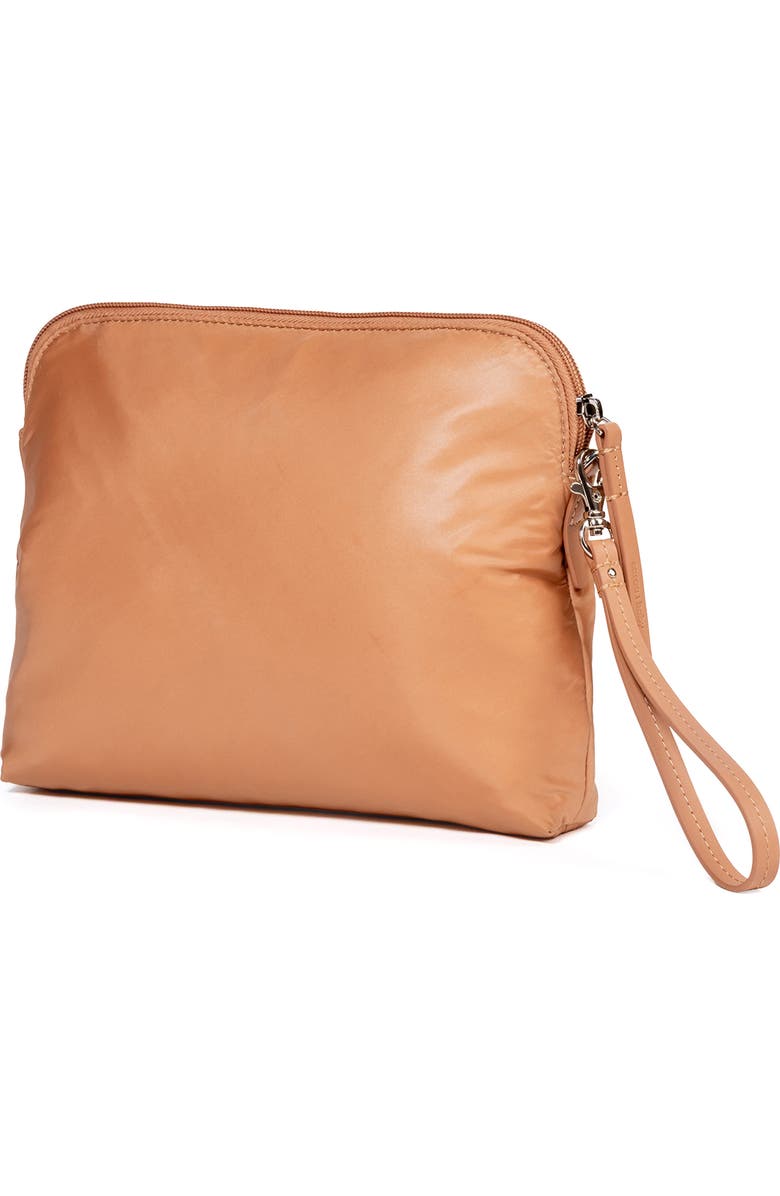 Caraa Water Repellent Pouch, Alternate, color, Mocha Mousse - Brown Beige