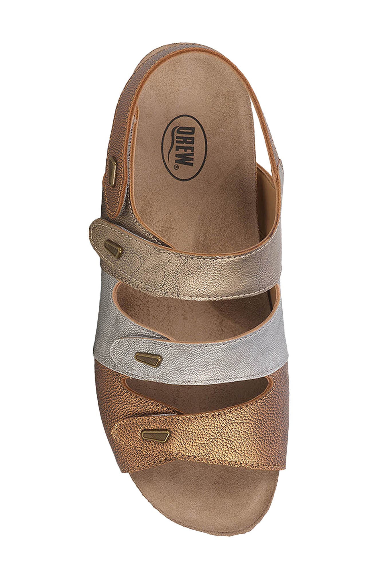 Margo Slingback Sandal, Alternate, color, METALLIC COMBO