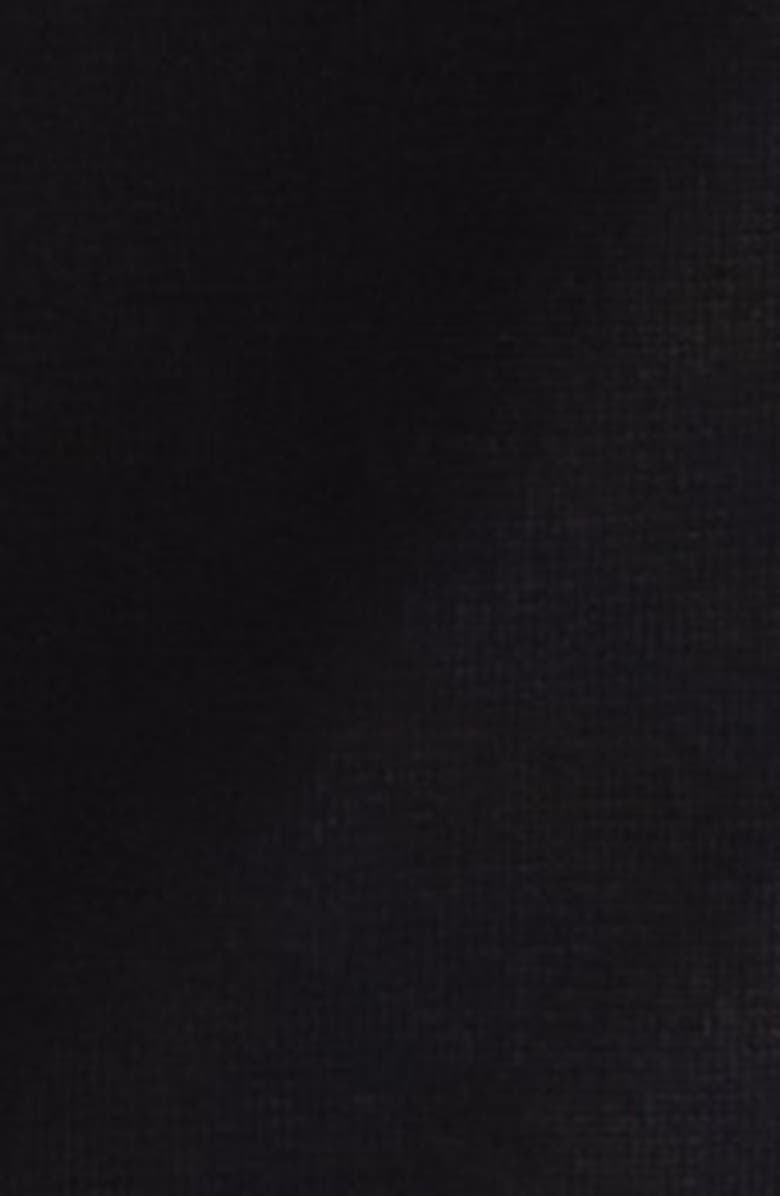 Balmain Fléchage Draped Sheer Dress, Alternate, color, 0Pa Black
