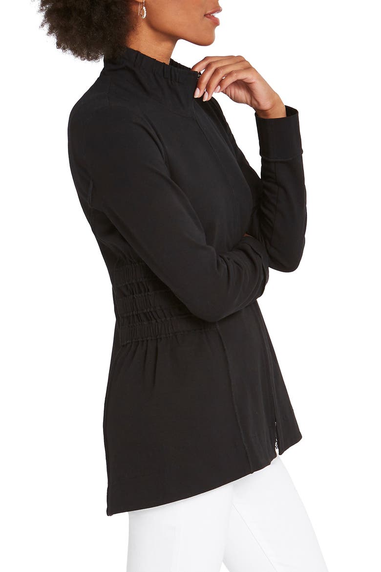 The Perfect Zip Front Knit Jacket, Alternate, color, BLACK ONYX