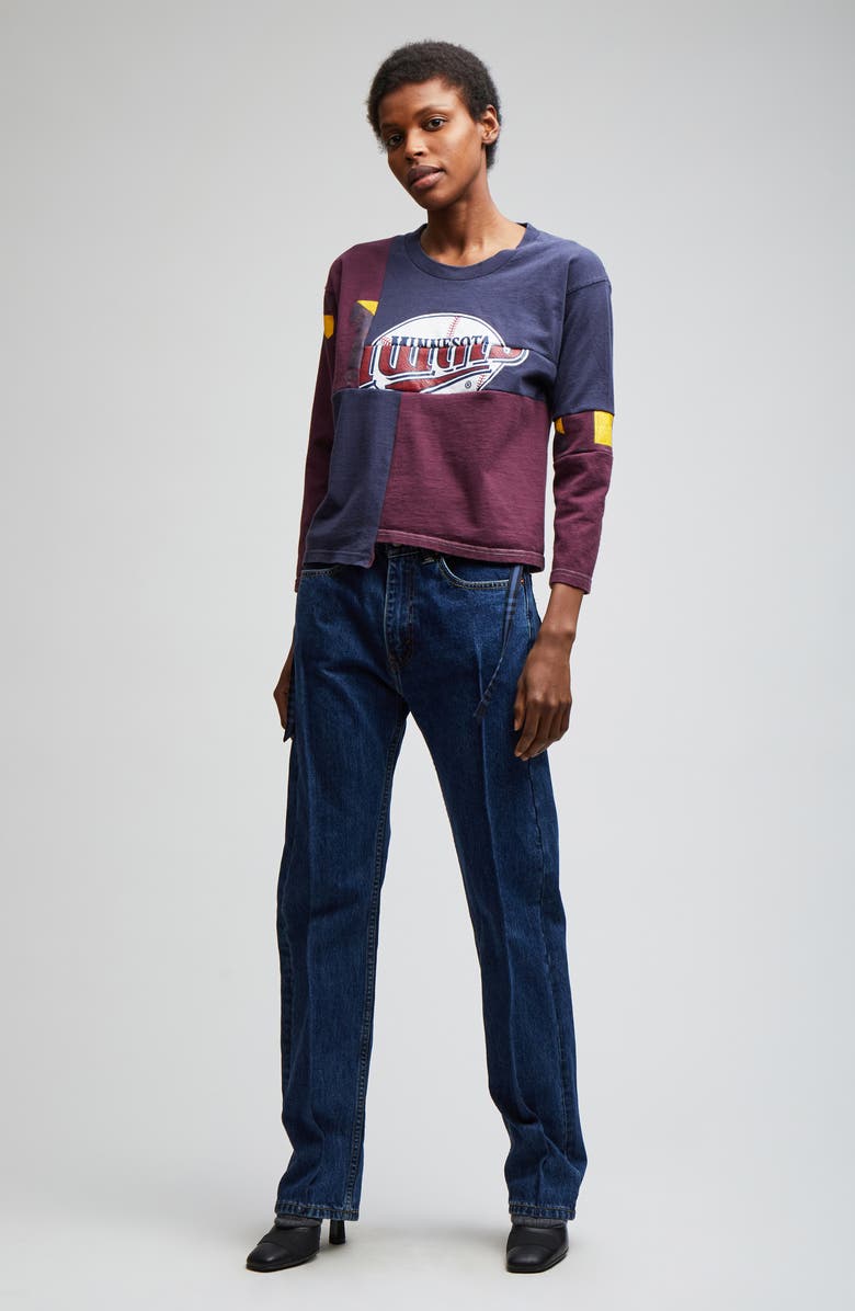 Rentrayage Varsity Patchwork Graphic Tee, Alternate, color,